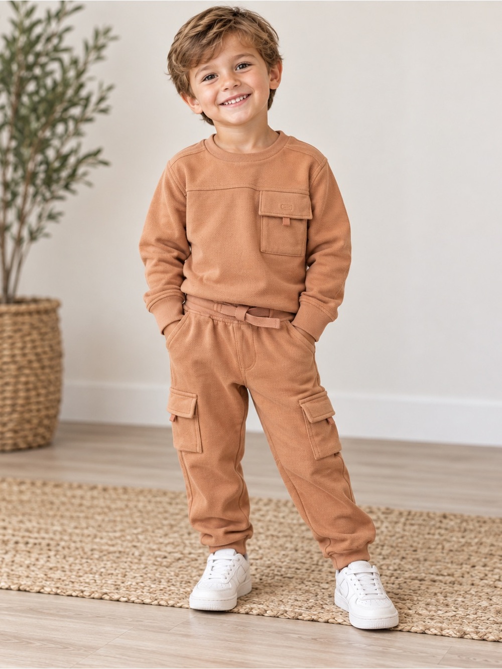 Cat & Jack Camel Cargo Joggers for Kids